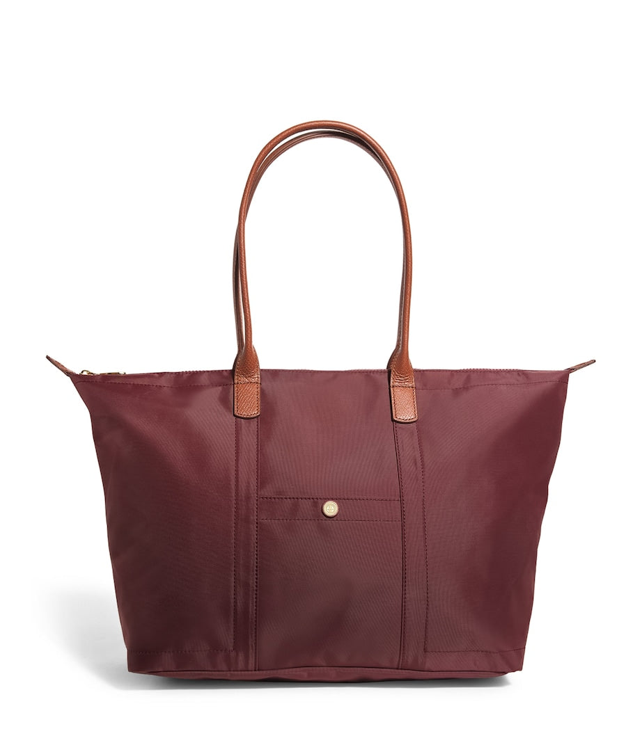 Red Medium Nylon Tote Bag
