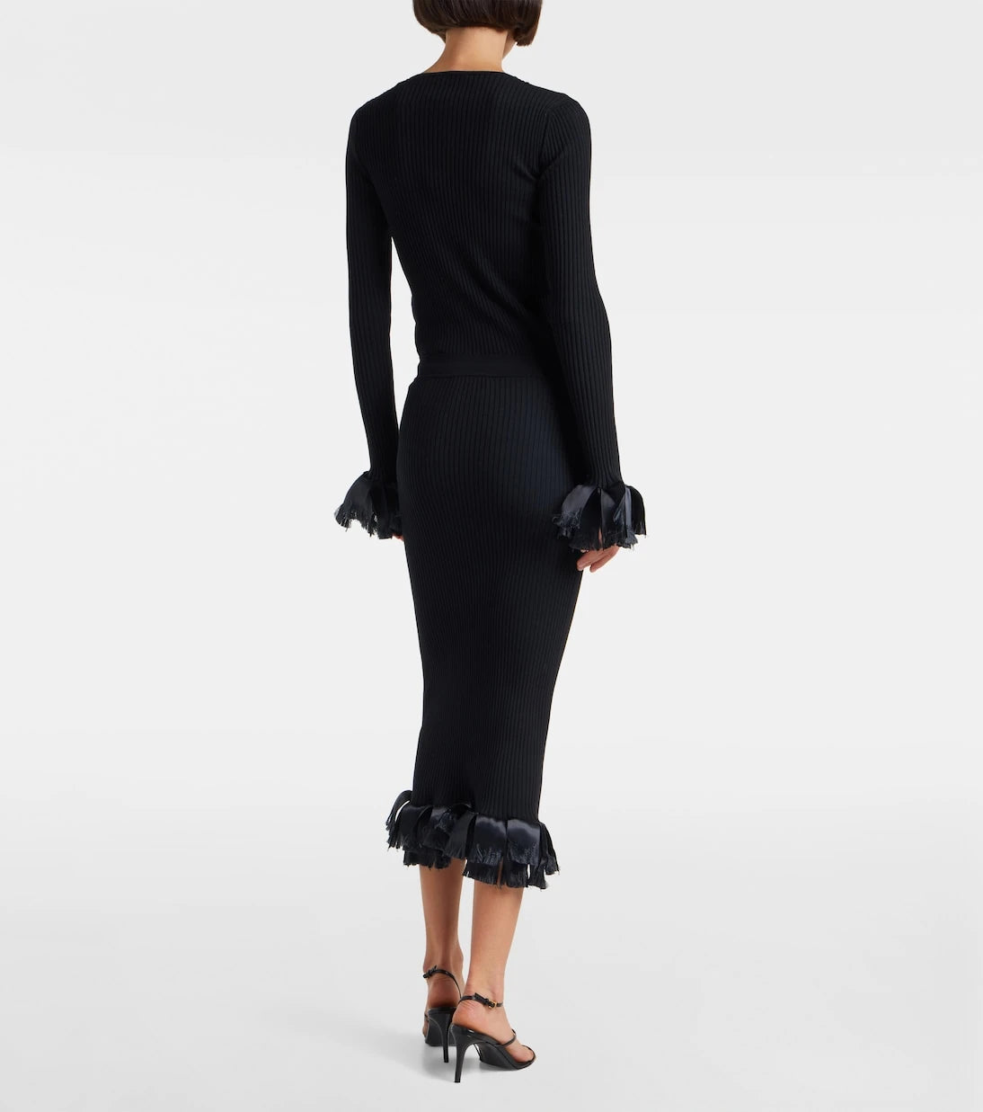 Fforme - Riley wool-blend midi skirt