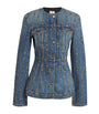 Haikure Blue Studded Temple Denim Jacket
