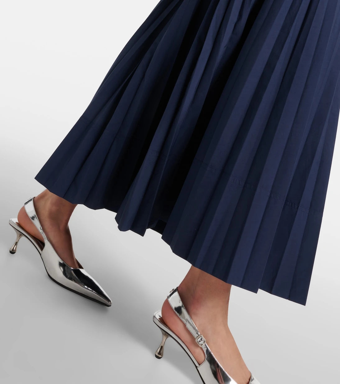 Simkhai - Stephanie plissé cotton-blend gown