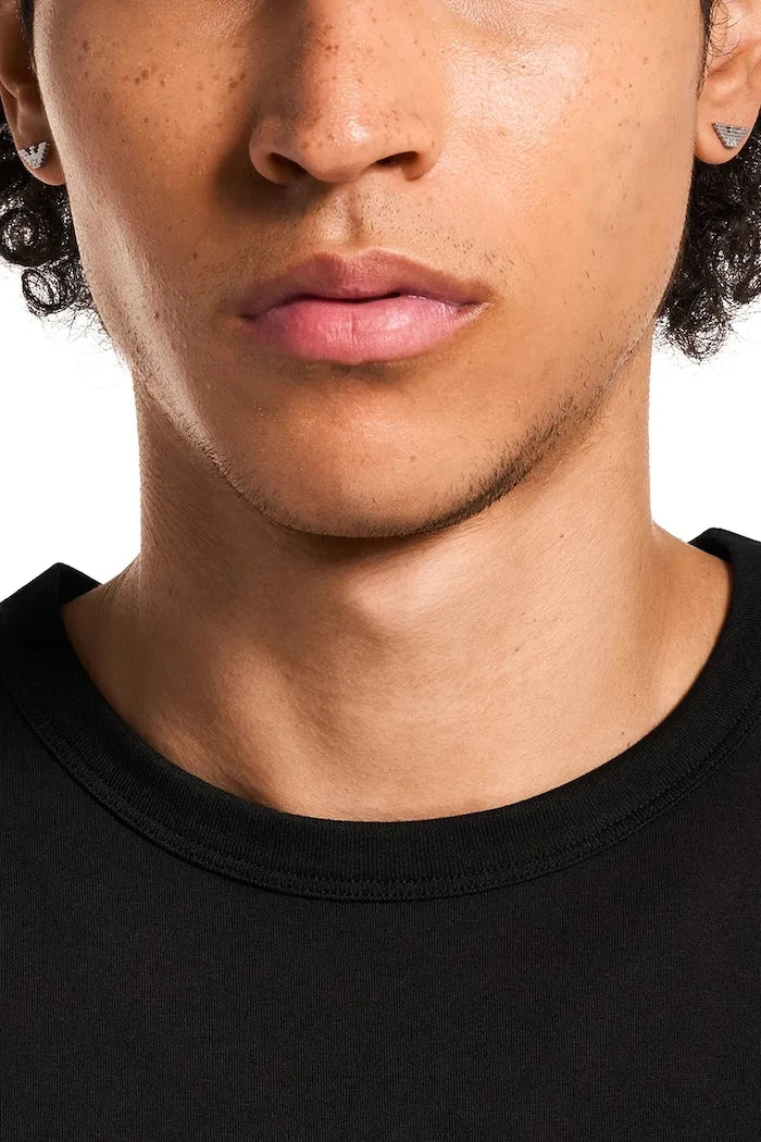 Emporio Armani Erkek Paslanmaz Çelik Eagle Logo Küpe