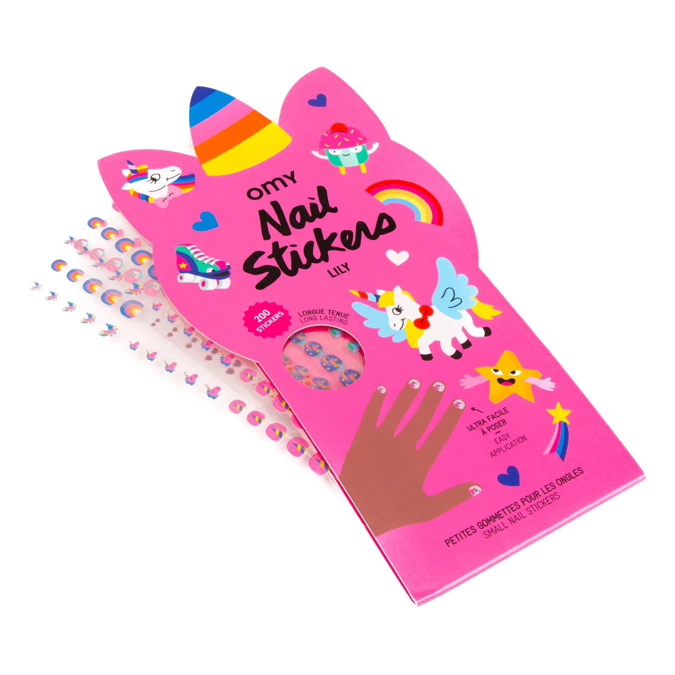 Omy - Nail stickers - Lily | Pink