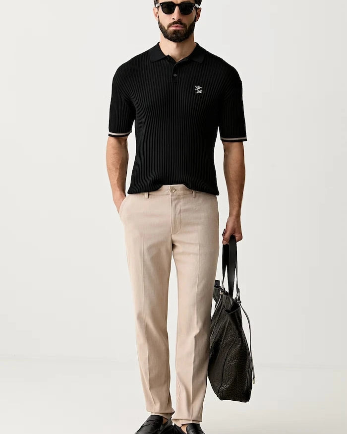 BOSS slim fit erkek pamuklu pantolon H-Kaiton1