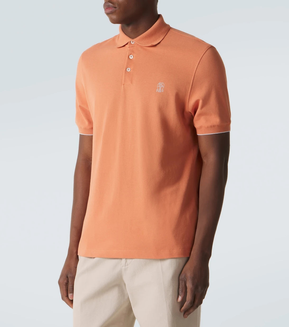 Brunello Cucinelli - Logo cotton polo shirt