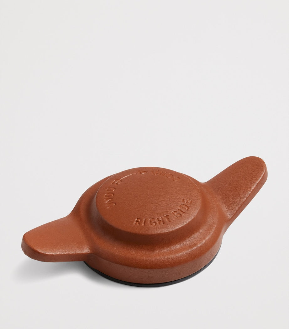 Leather Wing Nut Desk Sculpture