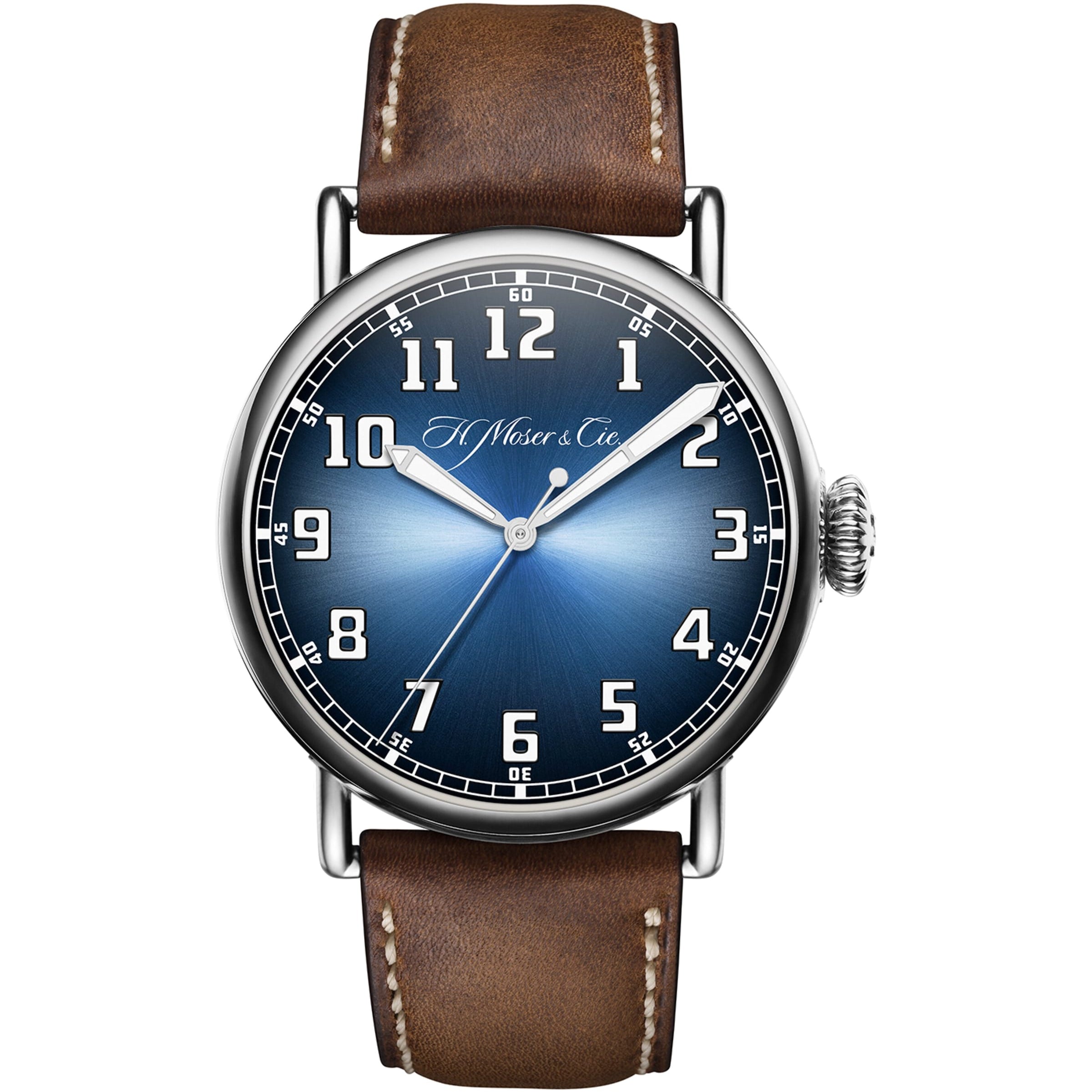 H. Moser & Cie Stainless Steel Heritage Centre Seconds Watch 42mm