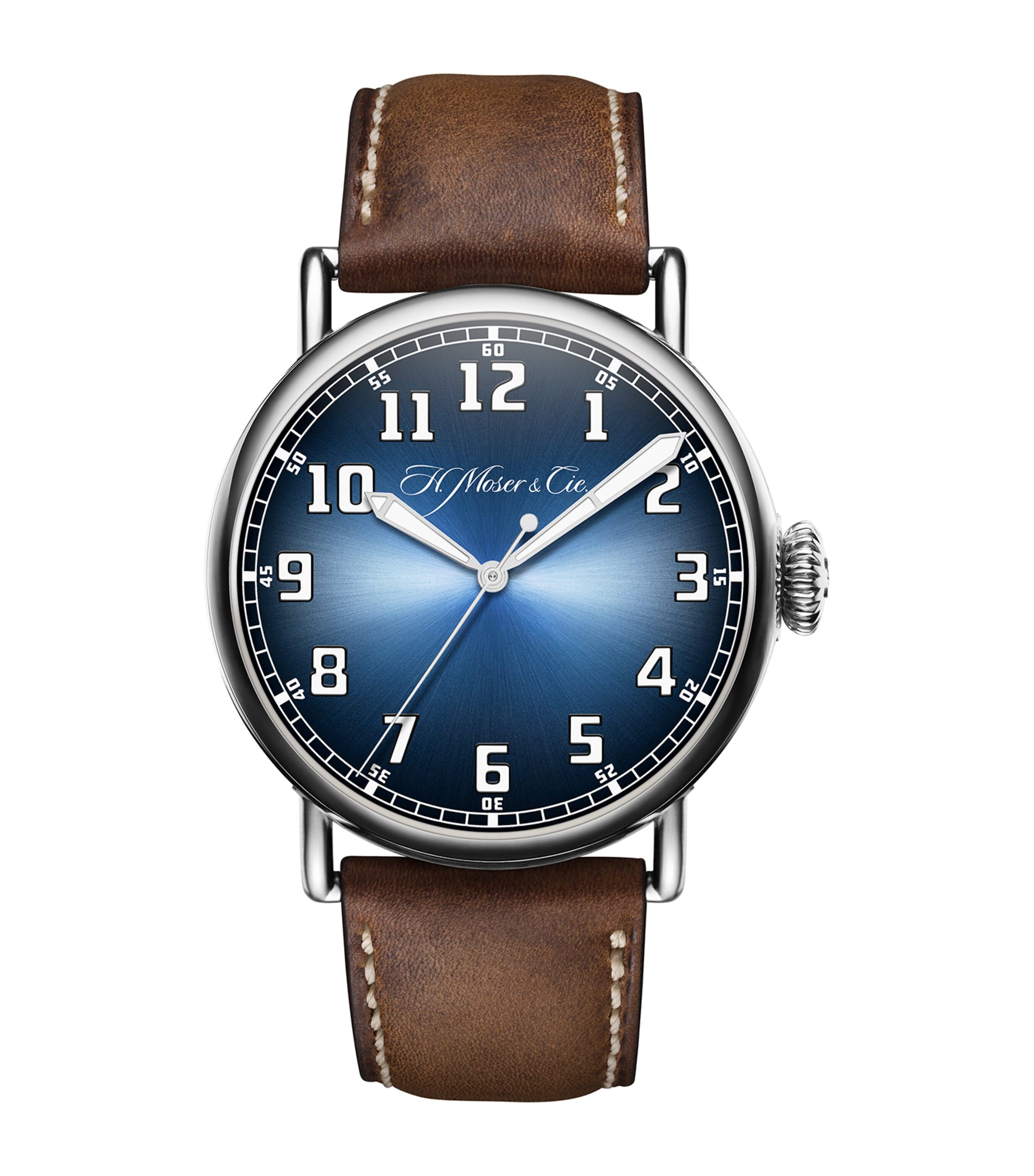H. Moser & Cie Stainless Steel Heritage Centre Seconds Watch 42mm