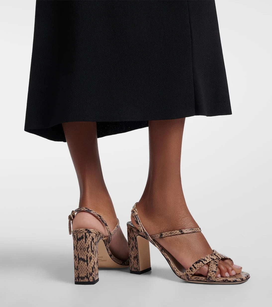Jimmy Choo - Elsy snake-effect slingback sandals