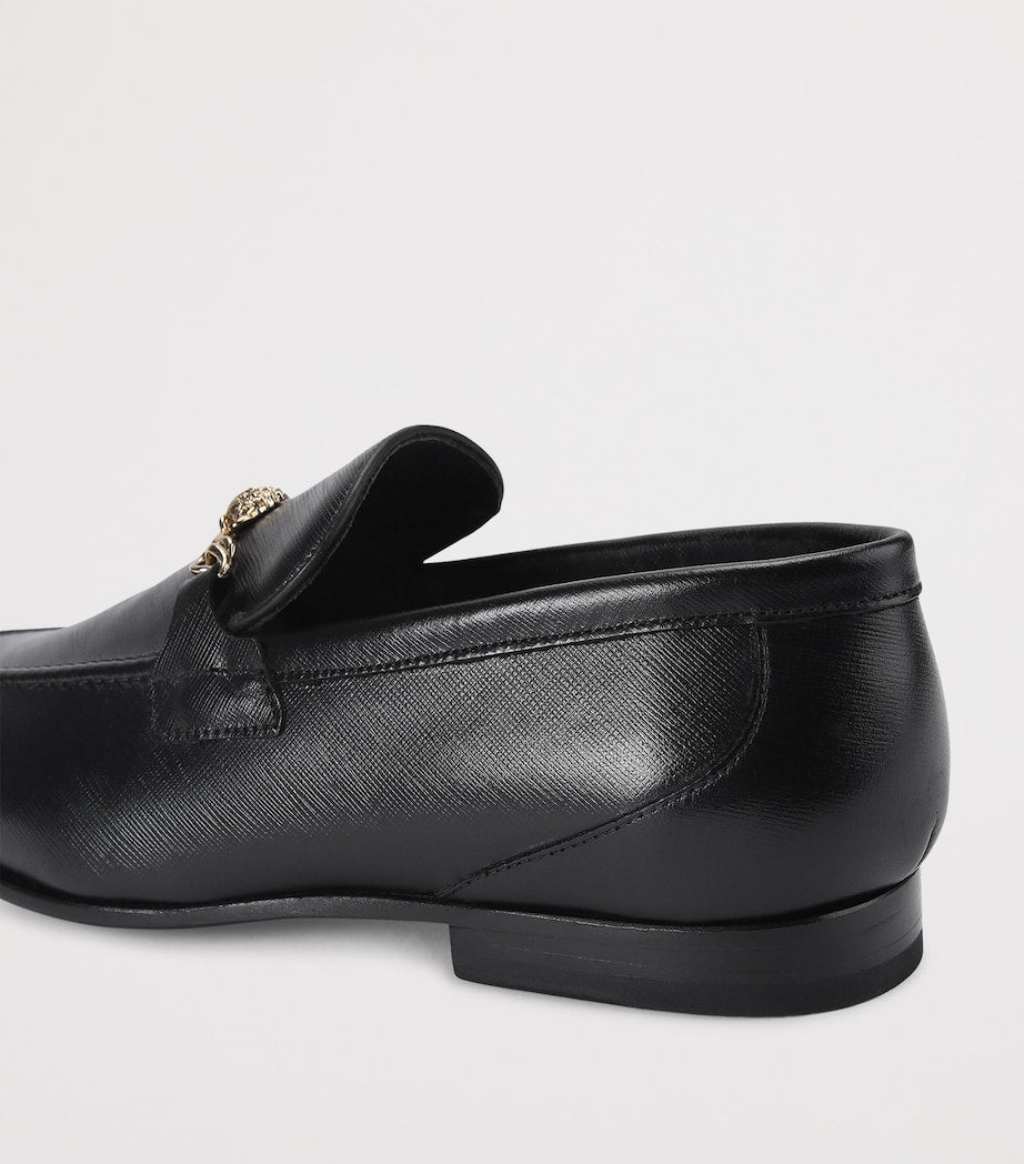 Grained Leather Alton Loafers