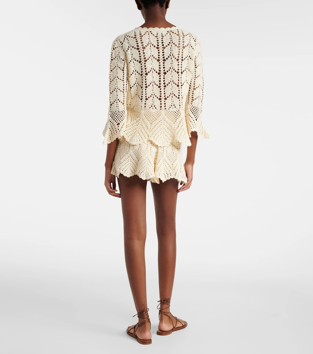 Zimmermann - Awaken lace crochet shorts