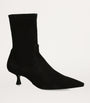 Stuart Weitzman Black Suede Naomi Ankle Boots 50