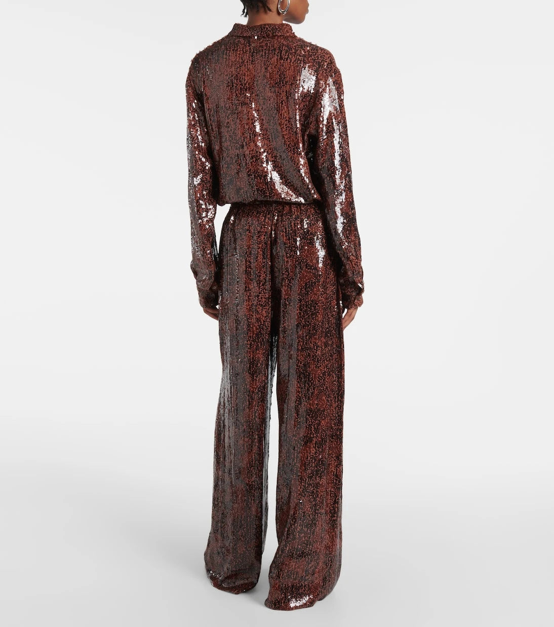 Dries Van Noten - Sequined wide-leg pants