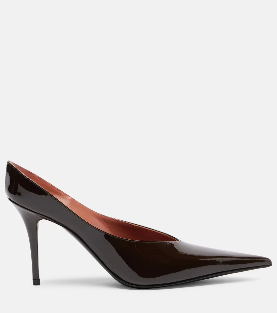 Amina Muaddi - Anok 90 patent leather pumps