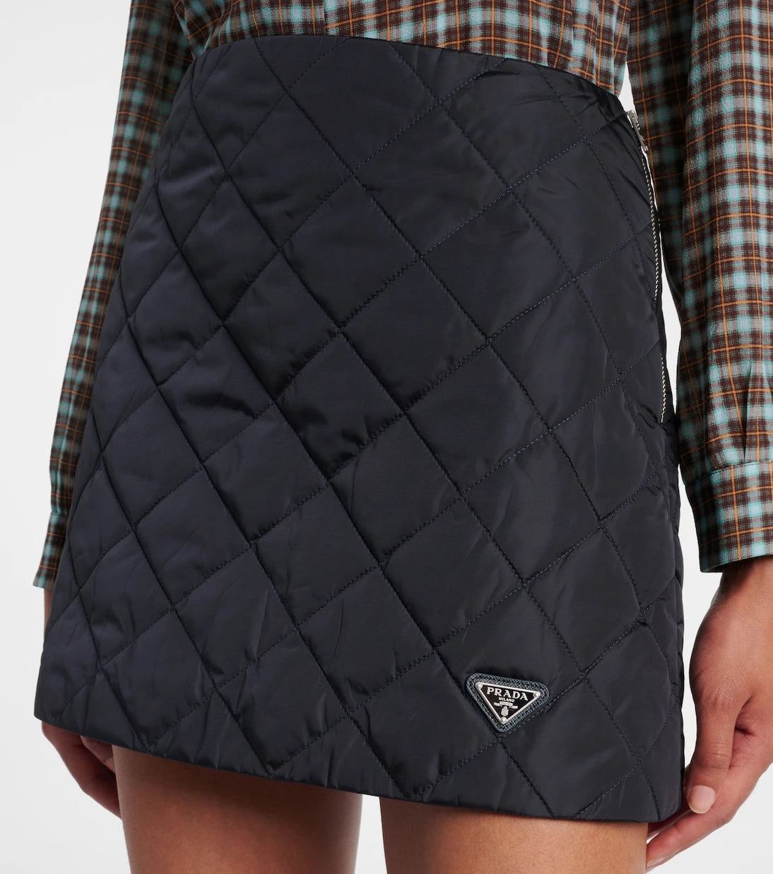 Prada - Re-Nylon quilted miniskirt