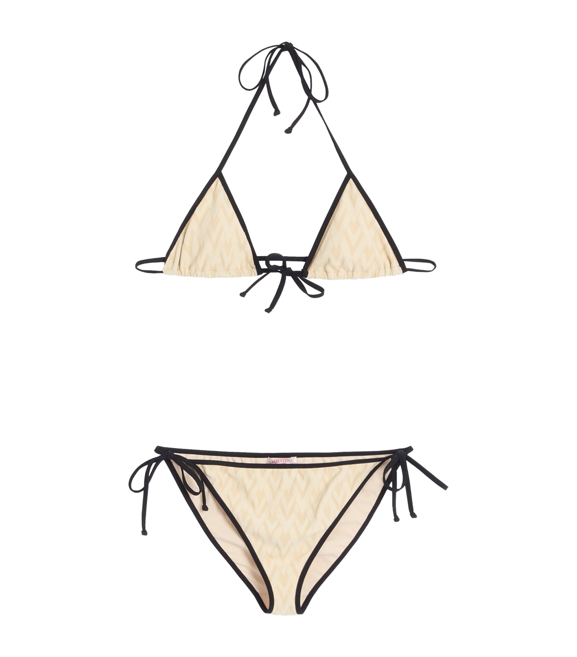 Valentino Nude Geometric V Bikini