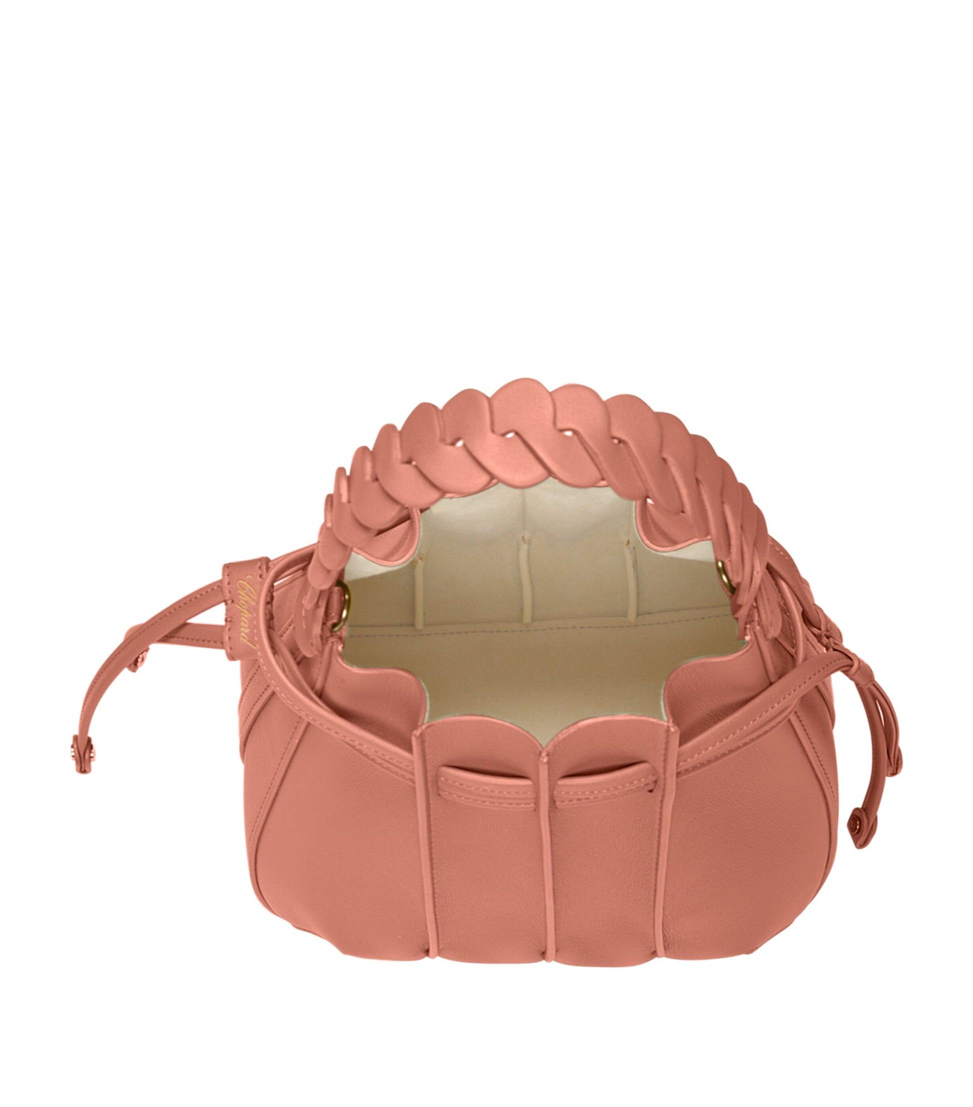 Mini Leather Gem Bucket Bag