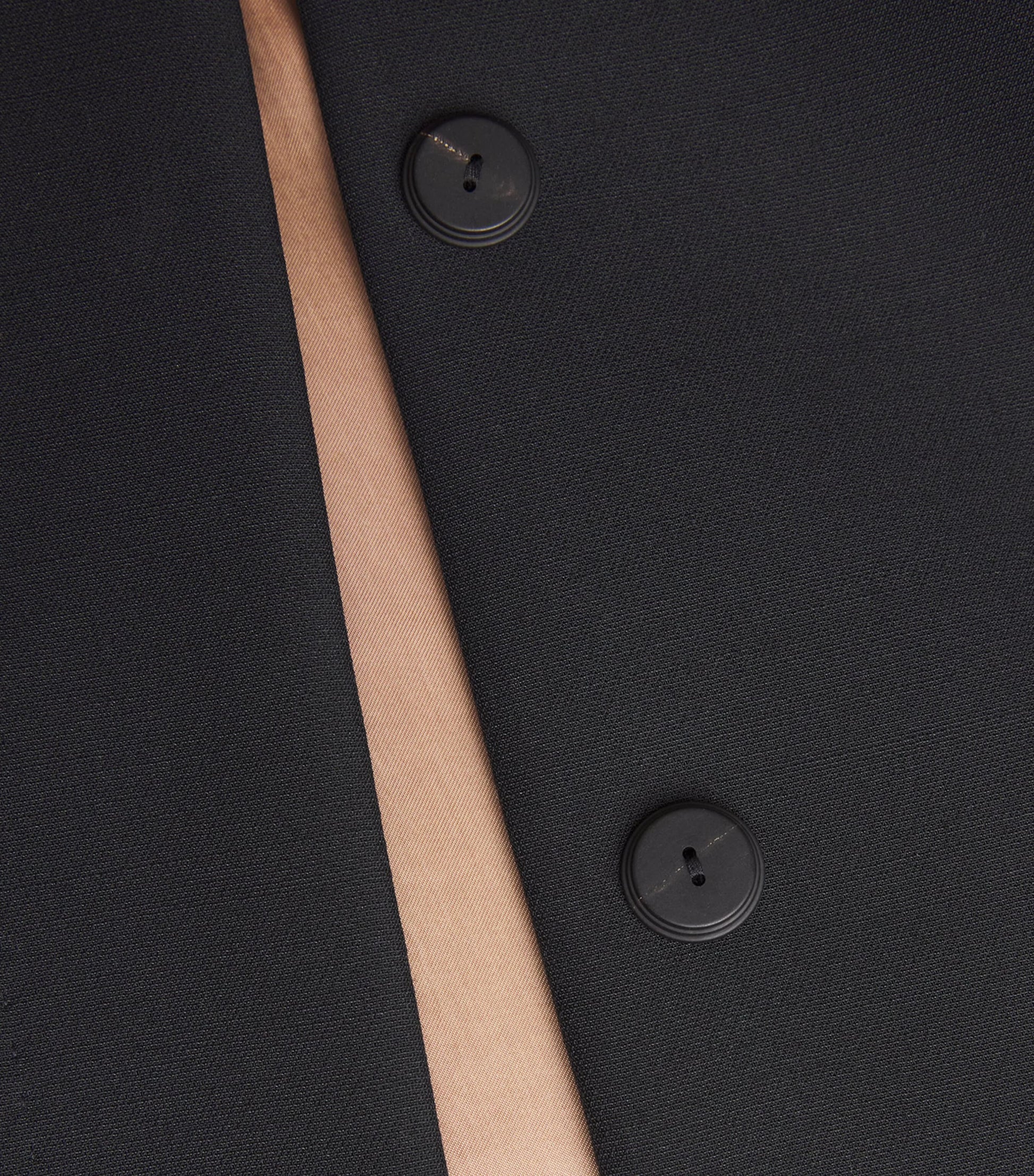 Max Mara Black Wool-Silk Coat