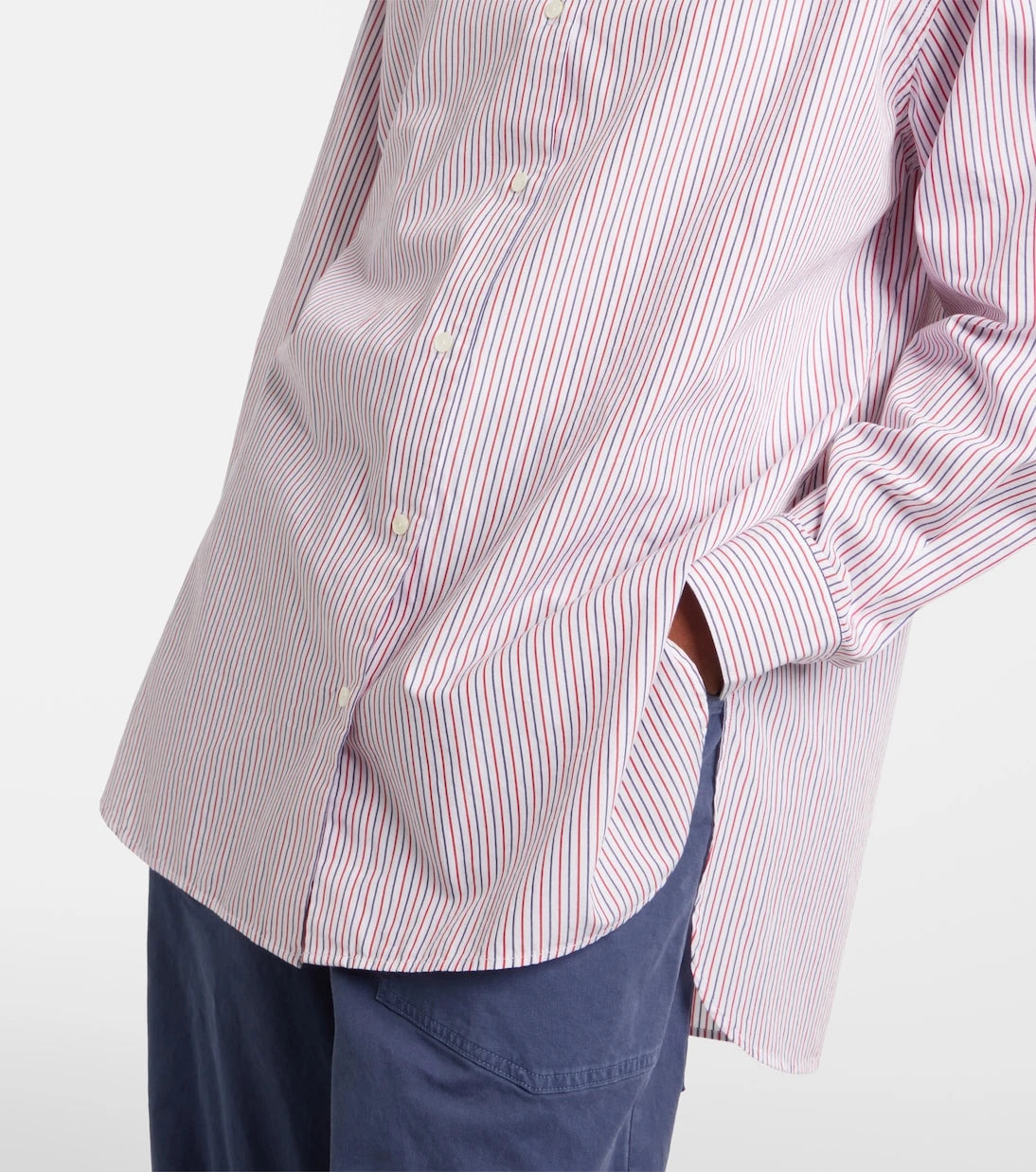Nili Lotan - Yorke striped cotton shirt