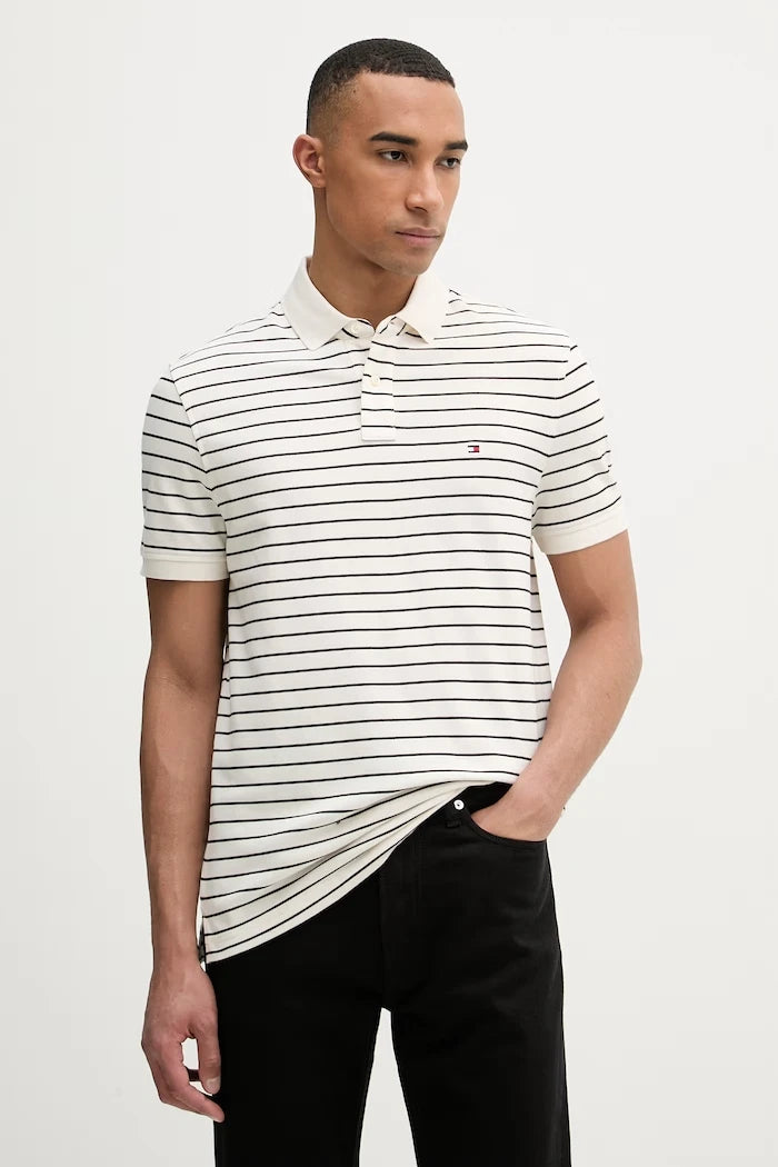 Tommy Hilfiger erkek pamuk elastan polo yaka tişört