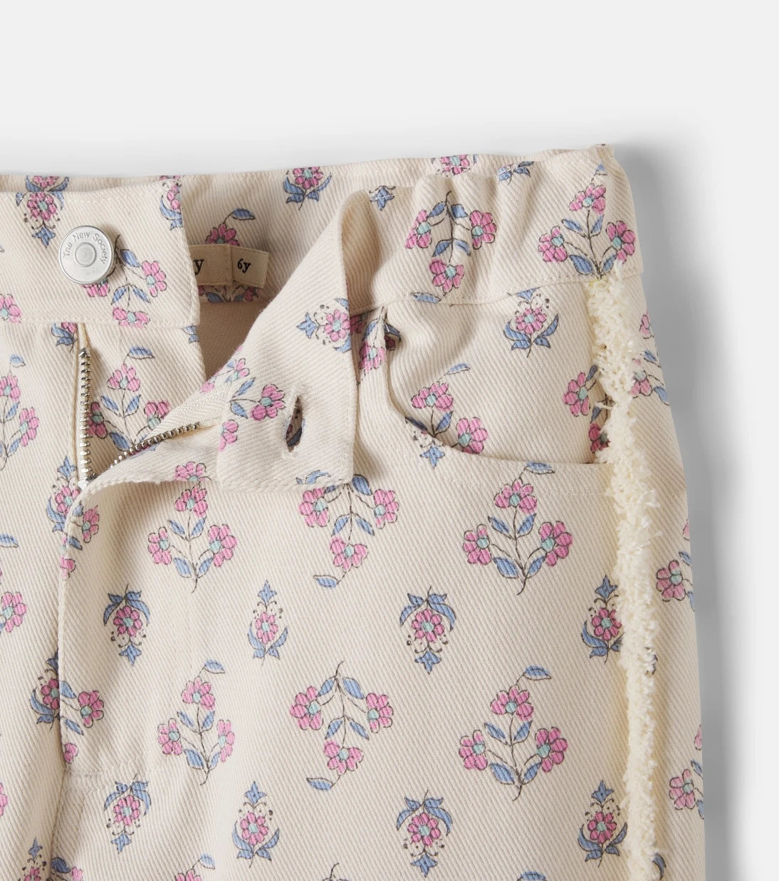 The New Society - Clavel distressed floral jeans