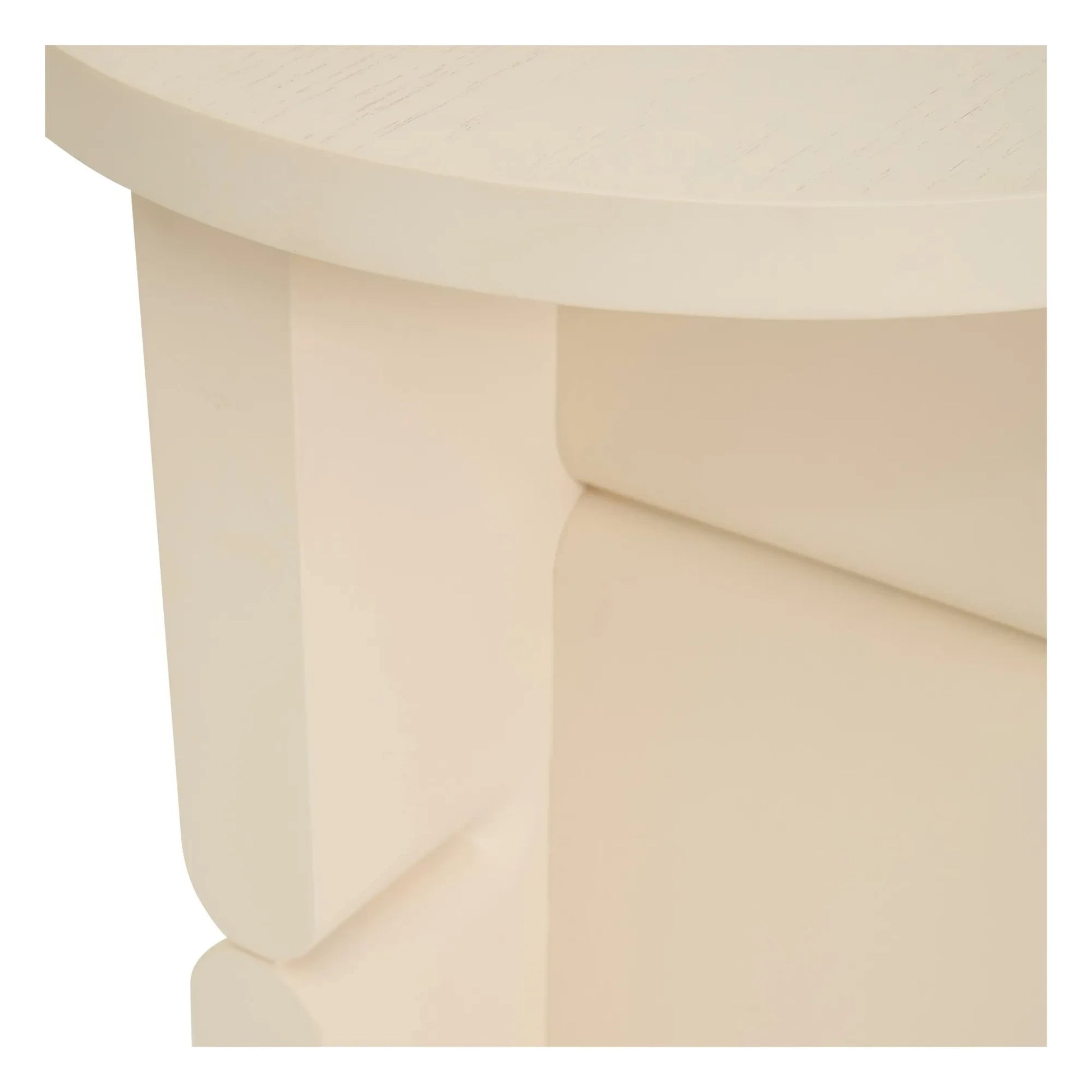 Nobodinoz - Noon painted wood side table | Ivory