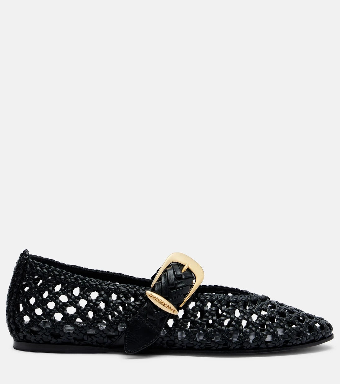 Zimmermann - Alchemy braided leather Mary Jane flats