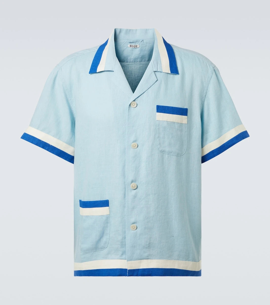 Bode - Seedling Stripe linen shirt