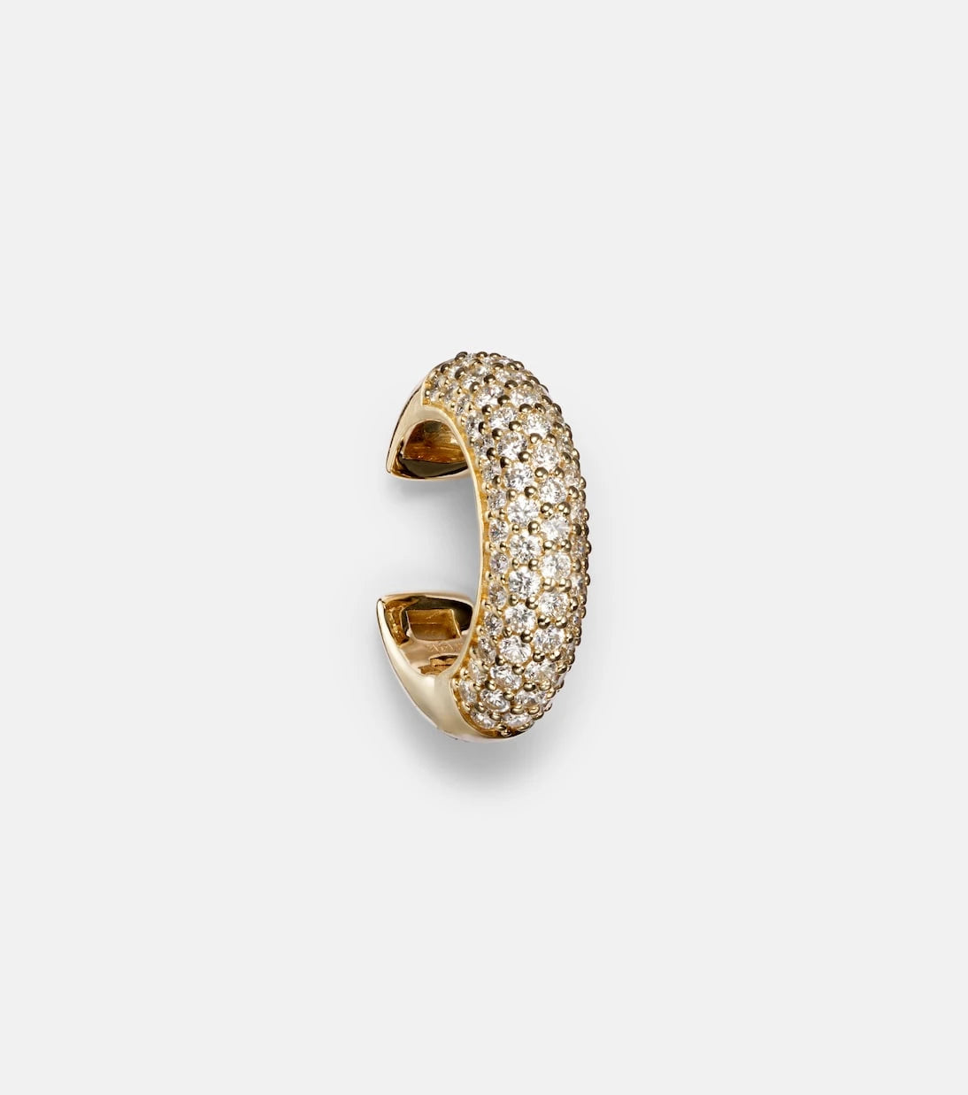 Stone and Strand - 14kt gold ear cuff with diamonds