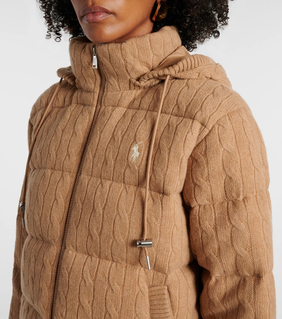 Polo Ralph Lauren - سترة سفلية من الصوف والكشمير المضلعة