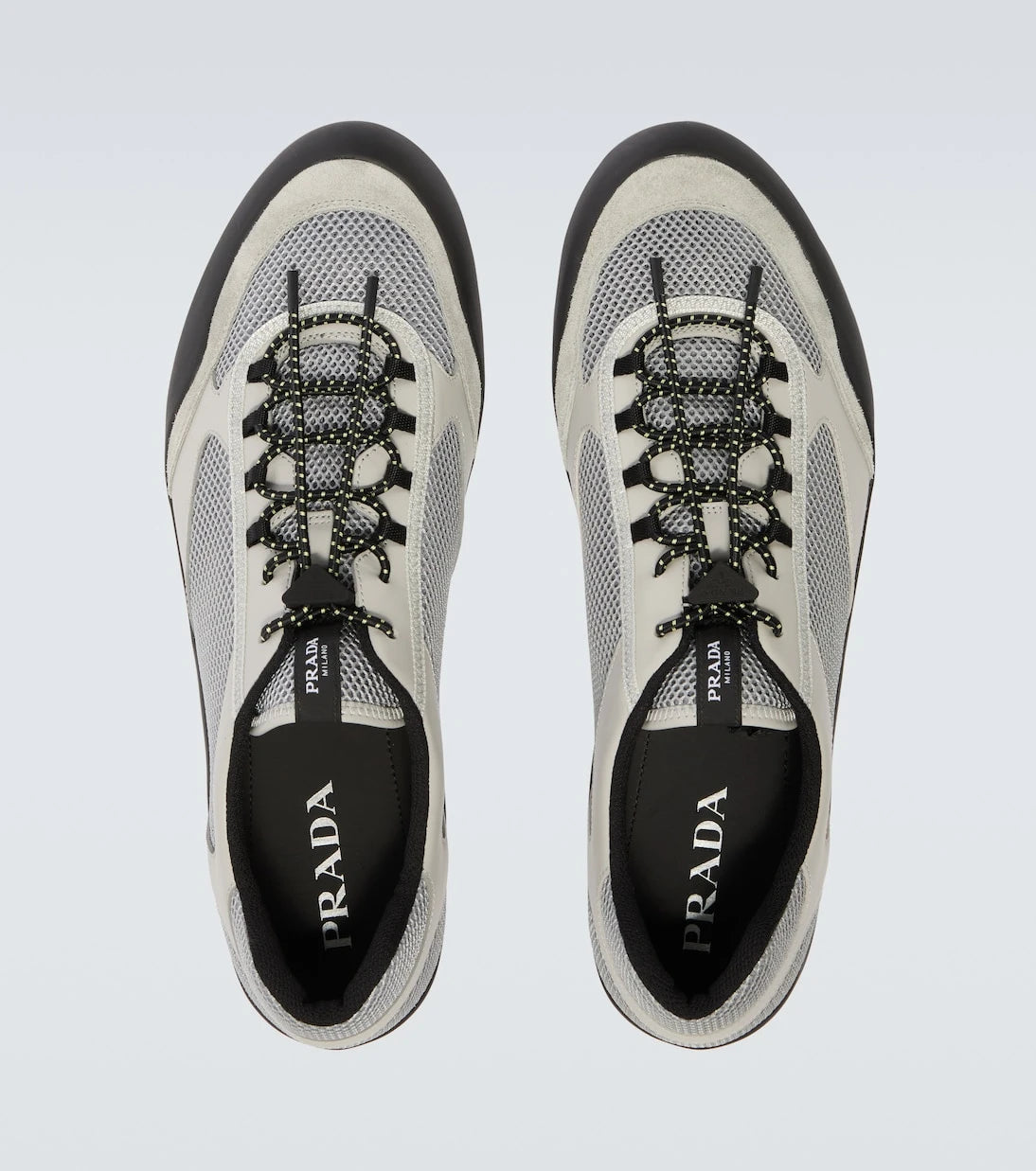 Prada - Speedrock leather-trimmed sneakers