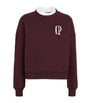 Claudie Pierlot Red Cotton-Blend Logo Sweatshirt