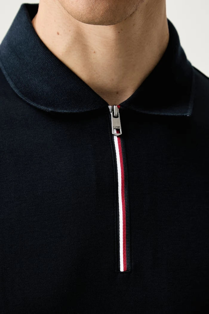 Tommy Hilfiger тениска с яка мъжка от памук