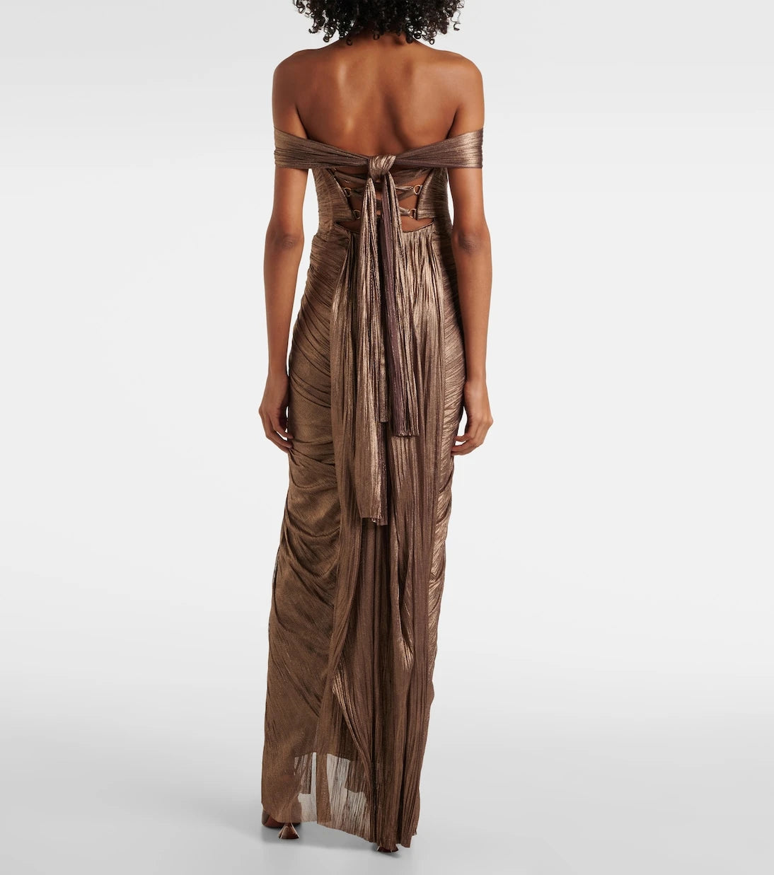 Maria Lucia Hohan - Tia draped off-shoulder corset gown