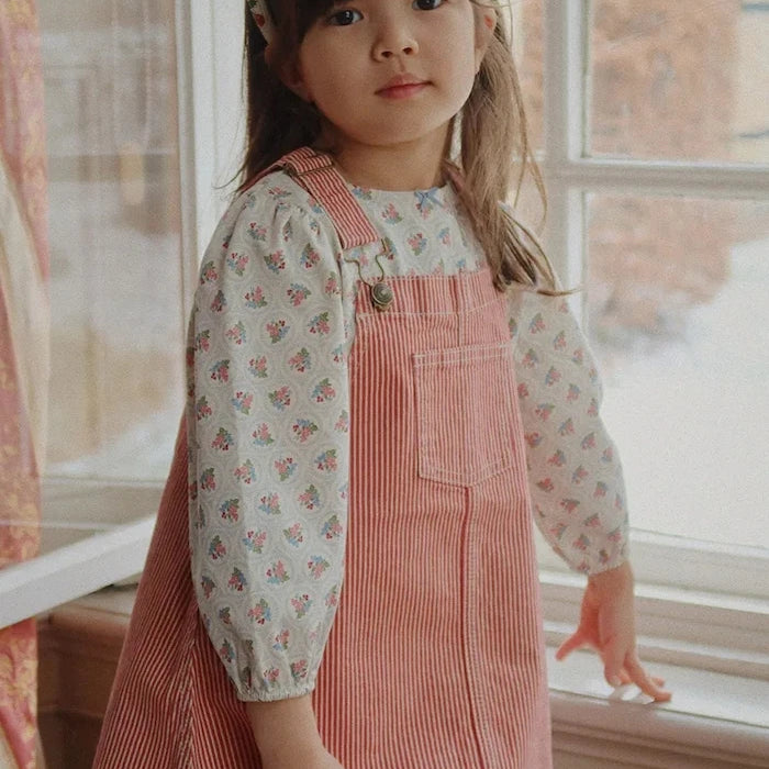 Konges Sløjd LUC SPENCER DRESS GOTS Çocuk Pamuk Elbise