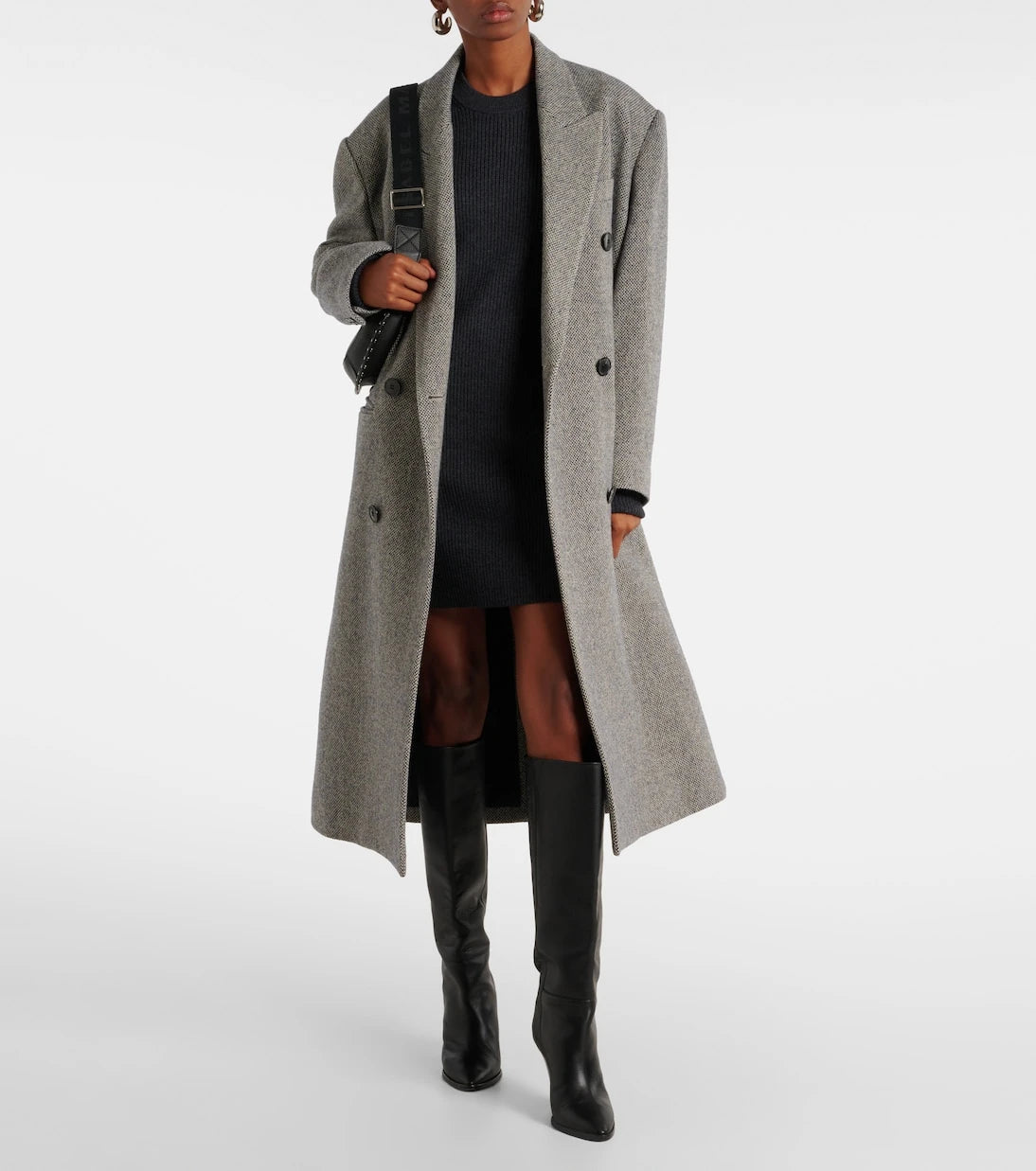 Marant Etoile - Garner ribbed-knit wool-blend midi dress