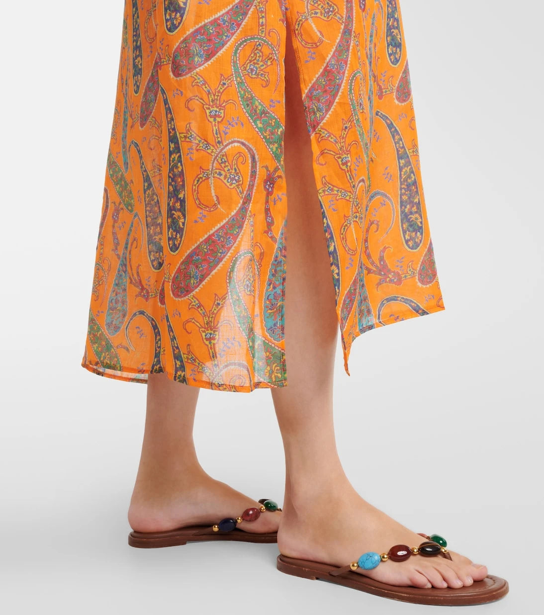 Etro - Paisley ramie kaftan