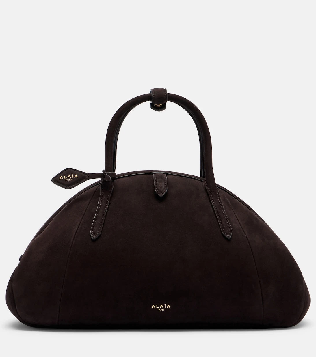 Alaïa - Purse Small suede top-handle bag