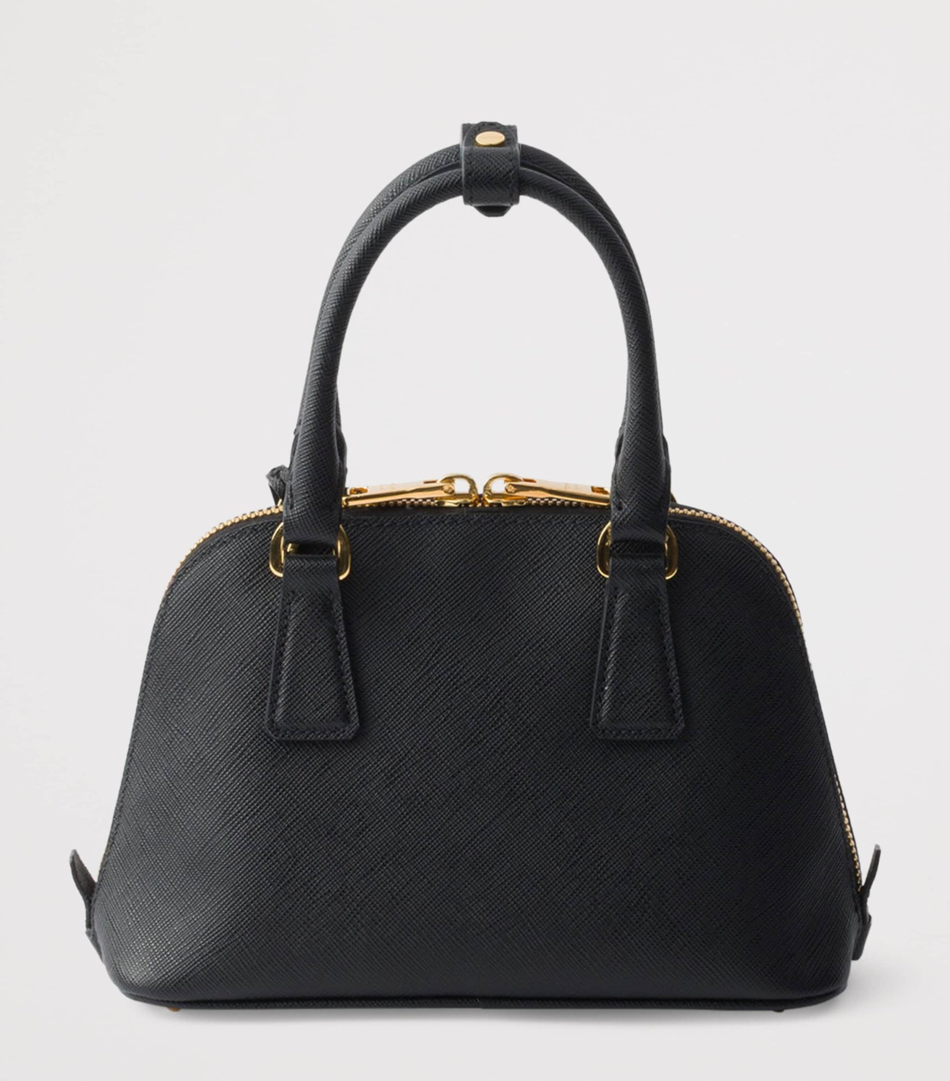 Prada Black Mini Leather Promenade Top-Handle Bag