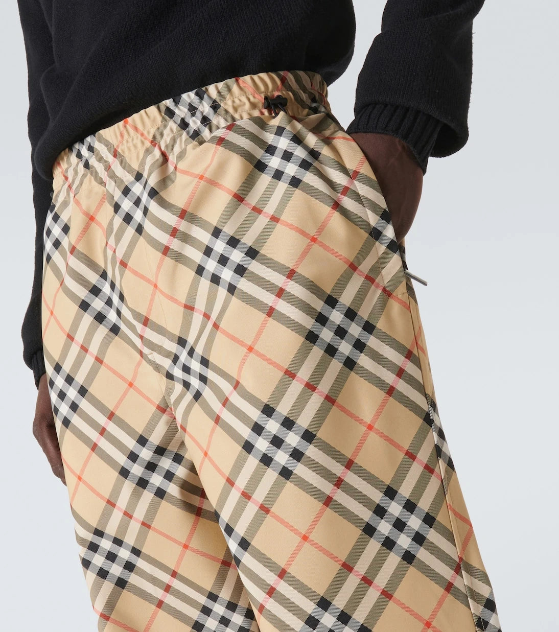 Burberry - Checked track pants