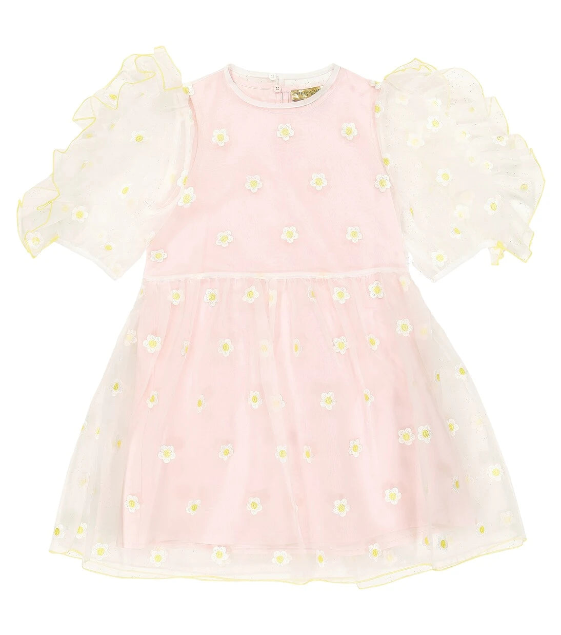 Stella McCartney Kids - Ruffle-trimmed embroidered dress