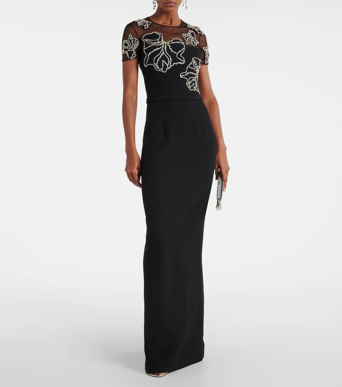 Safiyaa - Embellished crêpe gown