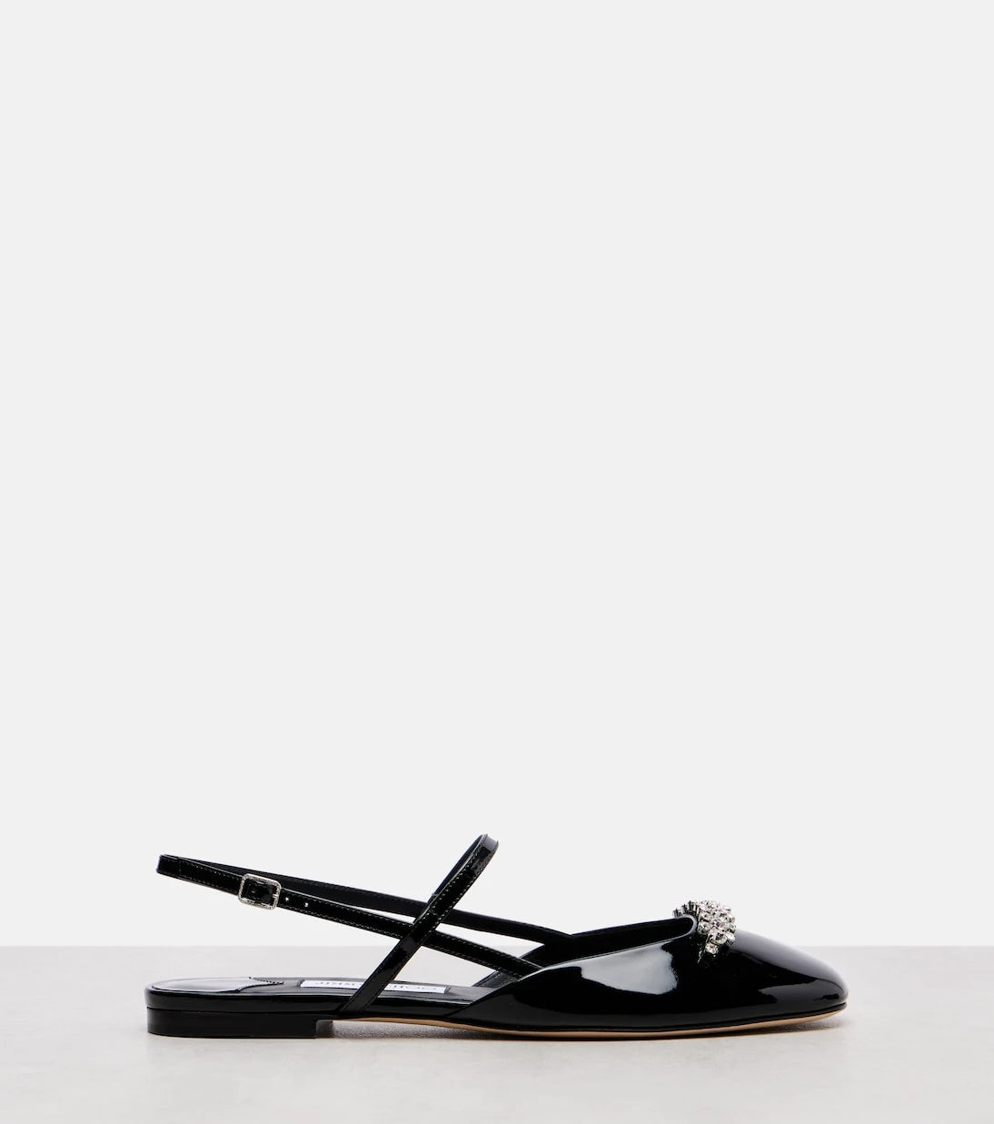 Jimmy Choo - Belinda embellished patent leather flats