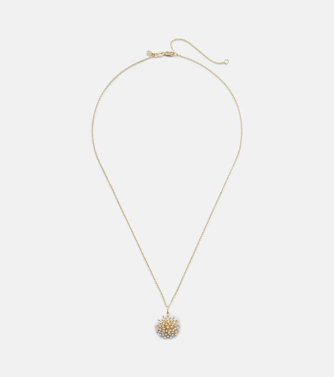 Sydney Evan - 14kt gold charm necklace with diamonds