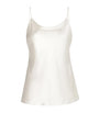 White Silk Cami Top