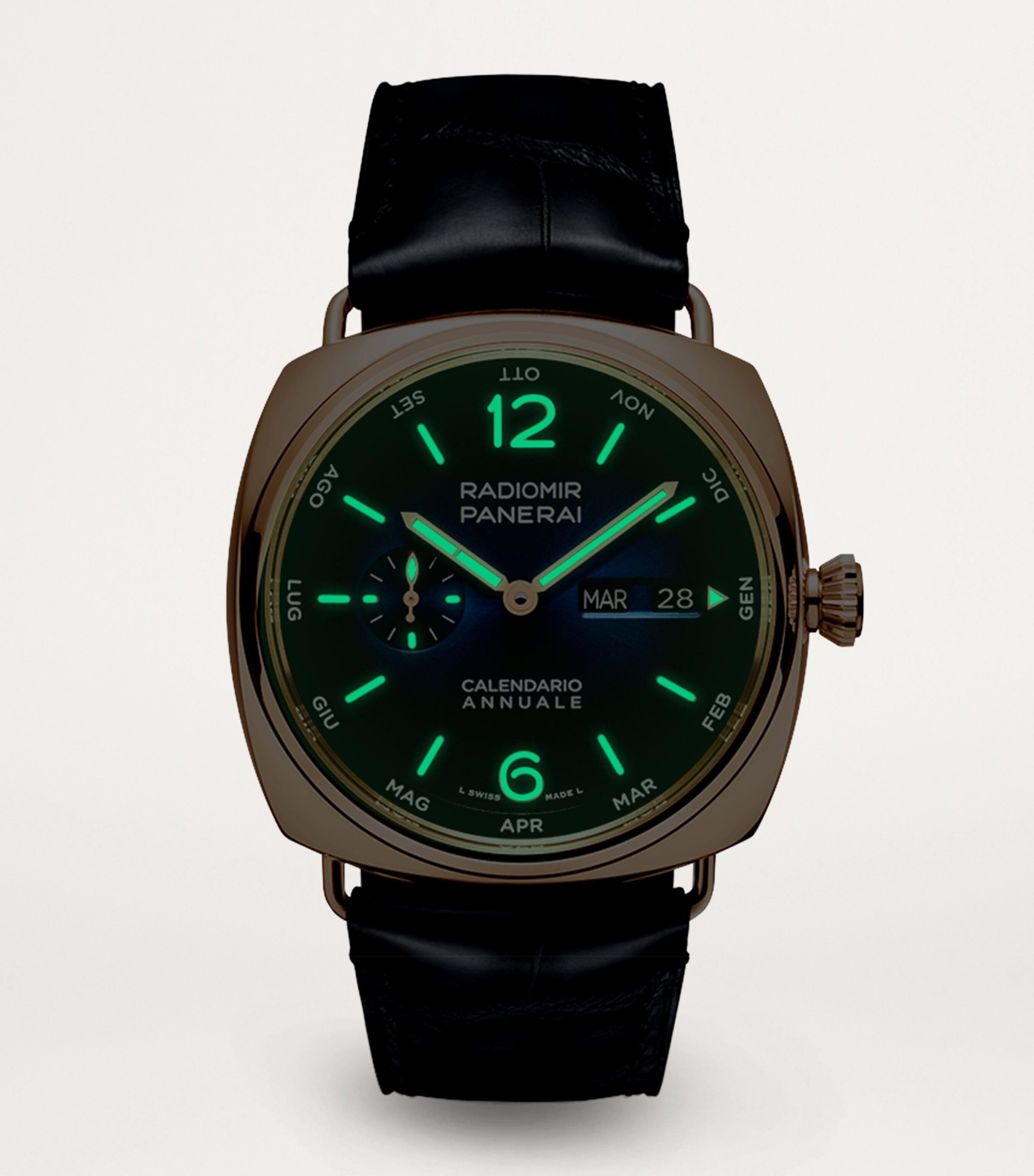 Rose Gold Radiomir Annual Calendar Watch 45mm