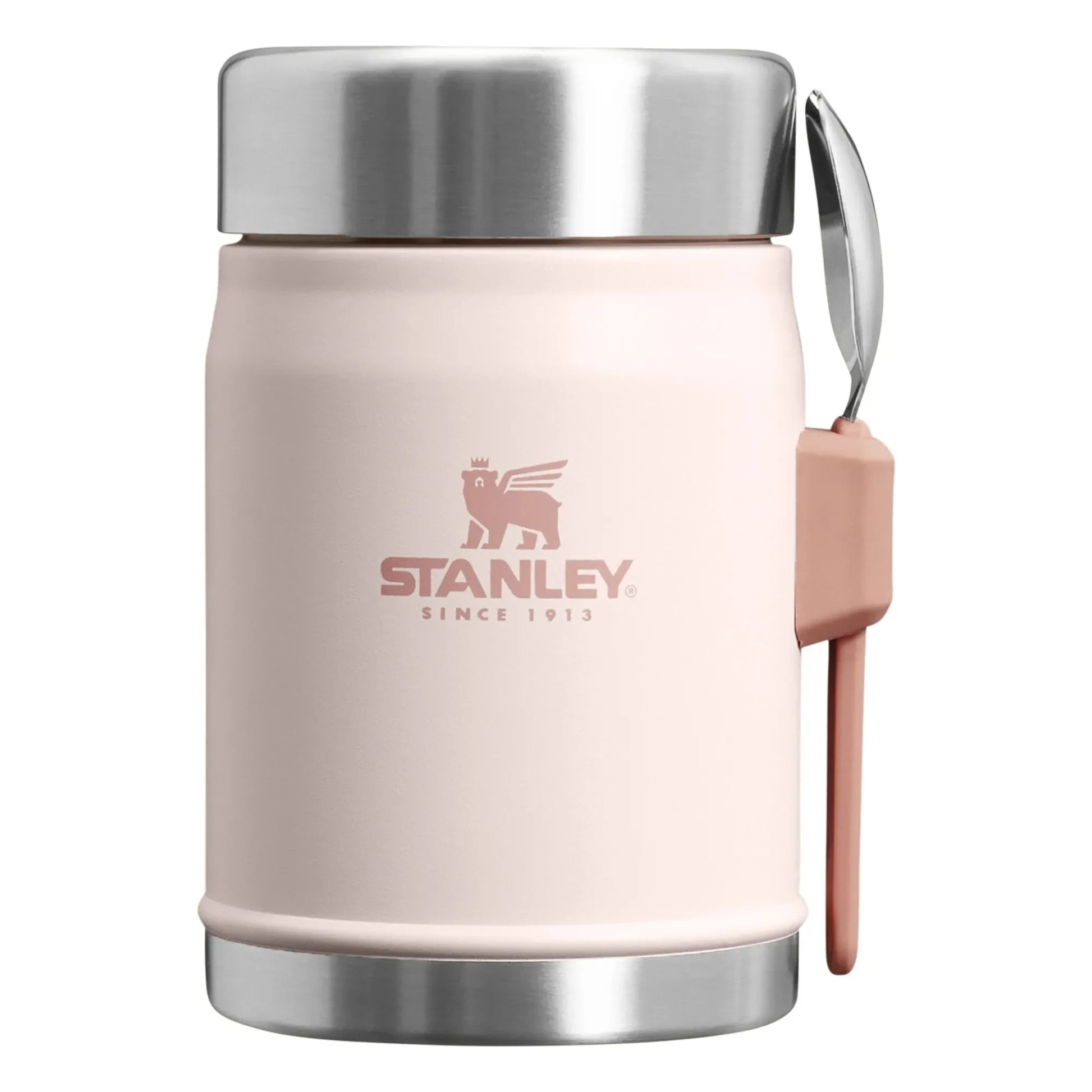 Stanley 1913 - Legendary isothermal jar with spoon/fork 0.4 L | Pale Pink