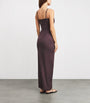 Skims Burgundy Smooth Lounge Scoop-Neck Maxi Dress