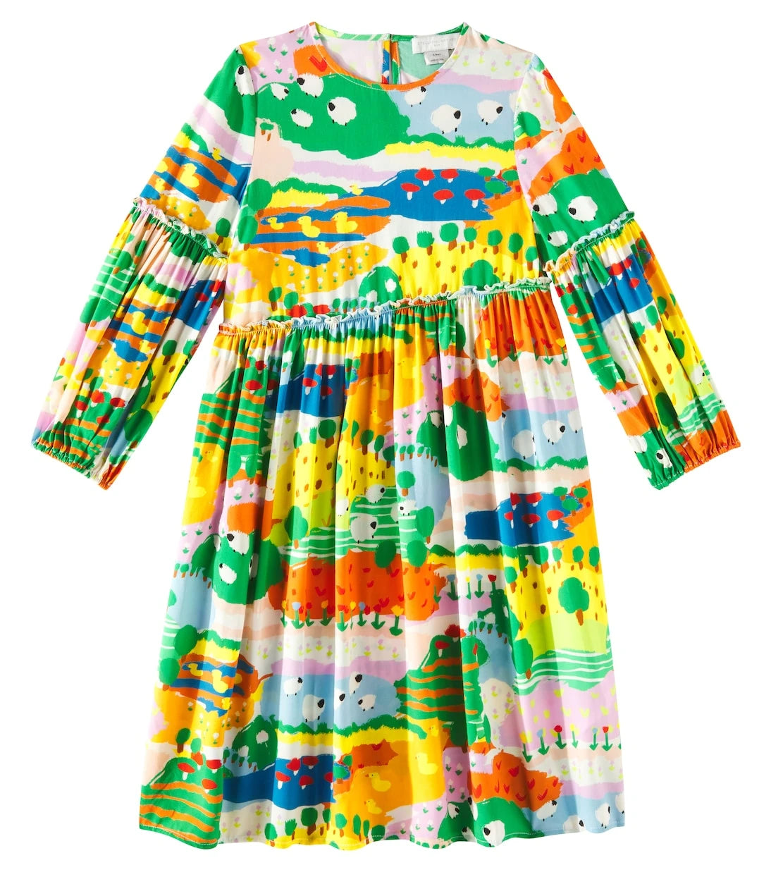 Stella McCartney Kids - فستان بتطريز رقع