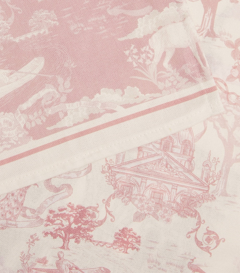 Set of 2 Cotton Toile Tea Towels