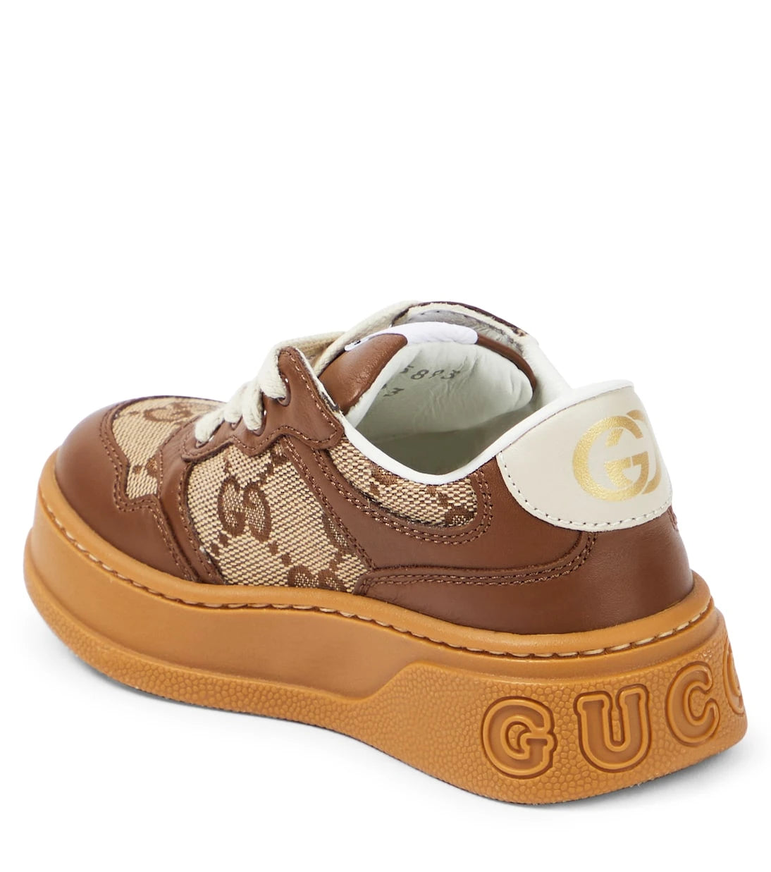 Gucci Kids - Chunky B leather sneakers